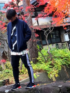 「adidas Originals（アディダスオリジナルス）のアイテム（ブルゾン）」を使った、gentaさん（メンズ・171cm）の秋コーディネート