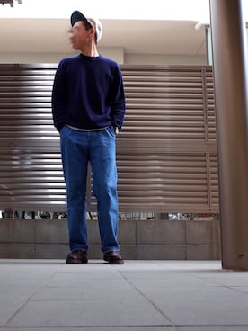 「O（オー）のアイテム（パンツ）」を使った、タロウさん（メンズ・173cm）の春コーディネート