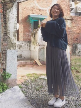 「tulle」｜tracyhsuさん（レディース・171cm）の冬コーディネート