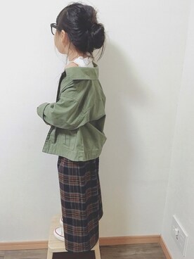 「2018秋チェッカーず」｜「アイテム（その他）」を使った、RYURYUさん（キッズ・100cm）の秋コーディネート