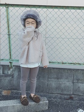 「ひつじ」｜RYURYUさん（キッズ・100cm）の秋コーディネート