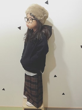 「2018秋チェッカーず」｜RYURYUさん（キッズ・100cm）の秋コーディネート