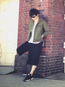 「Daniel Wellington」｜「アイテム（デニムジャケット）」を使った、かねさん（メンズ・179cm）の夏コーディネート