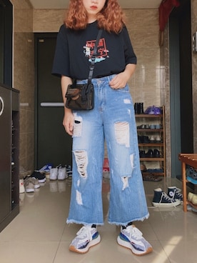 「Li-Ning（リーニン）のアイテム」を使った、花小賴🌹さん（レディース・156cm）の夏コーディネート