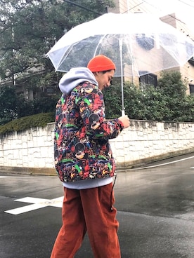 「ANDSUNS（アンドサンズ）のアイテム」を使った、MAAAさん（メンズ・175cm）の冬コーディネート