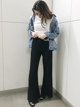 「GYDA（ジェイダ）のアイテム（ジャケット/アウター）」を使った、yumena suzukiさん（レディース・150cm）の春コーディネート