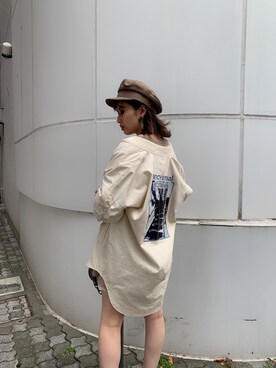 「GYDA（ジェイダ）のアイテム（ブルゾン）」を使った、yumena suzukiさん（レディース・150cm）の春コーディネート