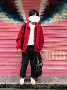 「RED KAP（レッドキャップ）のアイテム（スラックス）」を使った、DAIKIさん（メンズ・166cm）の秋コーディネート