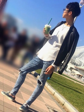 「リドム」｜「アイテム（その他）」を使った、ICHIさん（メンズ・176cm）の秋コーディネート