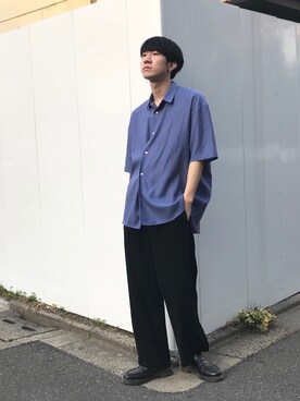 「THEE（シー）のアイテム」を使った、ATTEMPT_KYOTOさん（メンズ・176cm）の春コーディネート