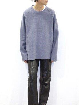 「アイテム（ニット/セーター）」を使った、ATTEMPT_KYOTOさん（メンズ・176cm）の秋コーディネート