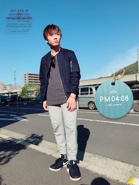 Maruki○◉さん（メンズ・166cm）の春コーディネート