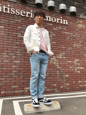 「8 EiGHT（エイト）のアイテム」を使った、Maruki○◉さん（メンズ・166cm）の春コーディネート