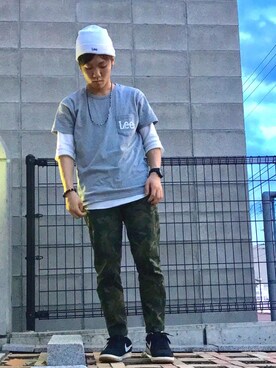 「COMME CA ISM（コムサイズム）のアイテム（アクセサリー）」を使った、Maruki○◉さん（メンズ・166cm）の夏コーディネート