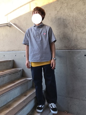 「BLACK LABEL CRESTBRIDGE（ブラックレーベル・クレストブリッジ）のアイテム（アナログ腕時計）」を使った、Maruki○◉さん（メンズ・166cm）の夏コーディネート