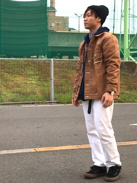 「TOMMY（トミー）のアイテム（ジャケット/アウター）」を使った、Maruki○◉さん（メンズ・166cm）の冬コーディネート