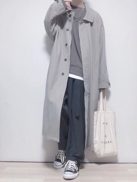 「shiki tokyo（シキトウキョウ）のアイテム（スウェット）」を使った、ただしさん（メンズ・170cm）の秋コーディネート