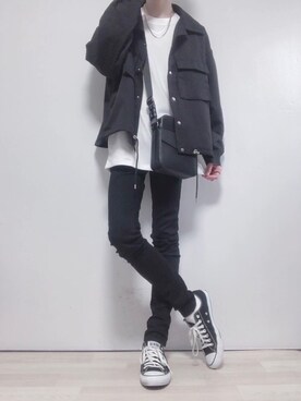 「anown（アノン）のアイテム（ジャケット/アウター）」を使った、ただしさん（メンズ・170cm）の秋コーディネート