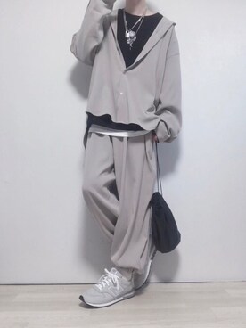 「ADRER（アドラー）のADRER バラシシュウビッグスウェット（スウェット）」を使った、ただしさん（メンズ・170cm）の秋コーディネート