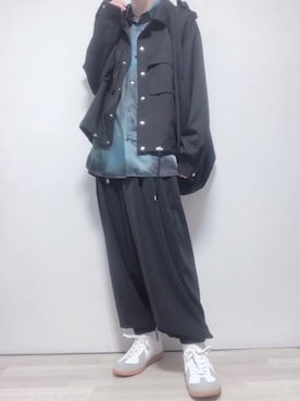 「anown（アノン）のアイテム（ジャケット/アウター）」を使った、ただしさん（メンズ・170cm）の冬コーディネート