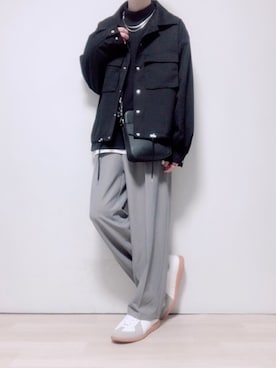 「anown（アノン）のアイテム（ジャケット/アウター）」を使った、ただしさん（メンズ・170cm）の冬コーディネート