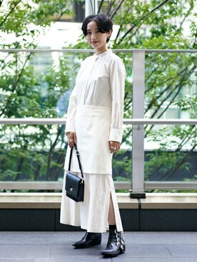「RBS」｜「アイテム（シャツワンピース）」を使った、Ray BEAMSさん（レディース・162cm）の夏コーディネート