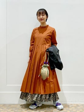 「アニマル」｜「アイテム（ブルゾン）」を使った、Ray BEAMSさん（レディース・159cm）の秋コーディネート