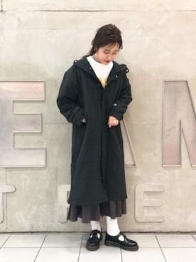 「Champion別注」｜「アイテム（その他アウター）」を使った、Ray BEAMSさん（レディース・165cm）の秋コーディネート