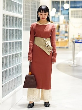 Ray BEAMSさん（レディース・156cm）の秋コーディネート