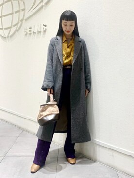 「RBS」｜「アイテム（その他アウター）」を使った、Ray BEAMSさん（レディース・156cm）の秋コーディネート