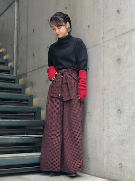 Ray BEAMSさん(レディース・154cm)の冬コーディネート