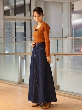 Ray BEAMSさん（レディース・154cm）の冬コーディネート