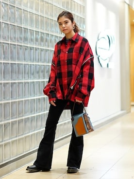 Ray BEAMSさん（レディース・163cm）の冬コーディネート