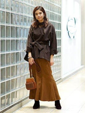 Ray BEAMSさん(レディース・163cm)の冬コーディネート