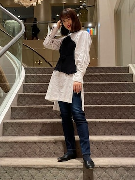 Ray BEAMSさん（レディース・163cm）の冬コーディネート