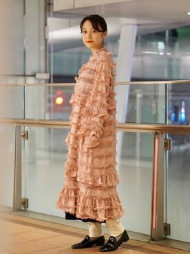 Ray BEAMSさん（レディース・158cm）の冬コーディネート