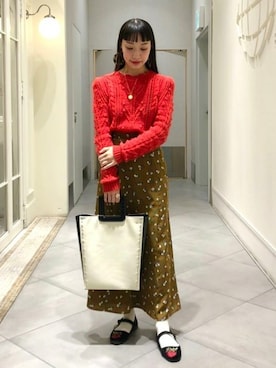 Ray BEAMSさん（レディース・156cm）の冬コーディネート