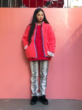 「SUNNY SPORTS」｜Ray BEAMSさん（レディース・167cm）の冬コーディネート