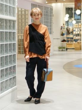 Ray BEAMSさん（レディース・159cm）の冬コーディネート