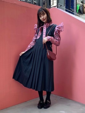 Ray BEAMSさん（レディース・163cm）の冬コーディネート