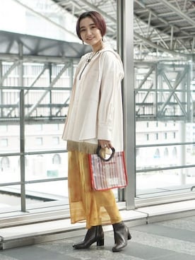 Ray BEAMSさん（レディース・162cm）の冬コーディネート