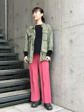 Ray BEAMSさん（レディース・159cm）の春コーディネート