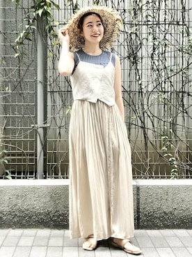 「RBS」｜「アイテム（帽子）」を使った、Ray BEAMSさん（レディース・153cm）の春コーディネート