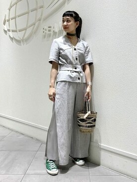 「Ray BEAMS（レイビームス）のアイテム（財布/小物）」を使った、Ray BEAMSさん（レディース・156cm）の春コーディネート