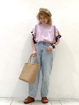 Ray BEAMSさん（レディース・152cm）の春コーディネート