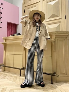 Ray BEAMSさん（レディース・159cm）の春コーディネート