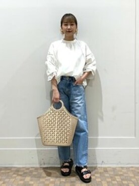 Ray BEAMSさん（レディース・159cm）の夏コーディネート