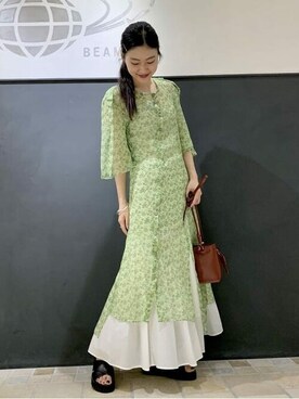 Ray BEAMSさん（レディース・166cm）の夏コーディネート