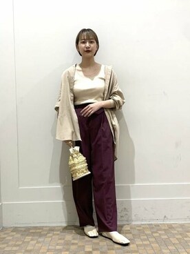 Ray BEAMSさん（レディース・159cm）の夏コーディネート