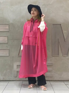 「サファリハット」｜「アイテム（ジャケット/アウター）」を使った、Ray BEAMSさん（レディース・156cm）の夏コーディネート
